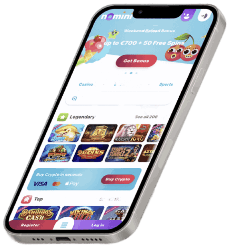 Mobilná verzia Nomini casino